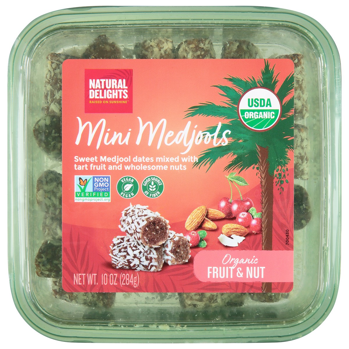 slide 7 of 13, Natural Delights Bard Valley Organic Mini Fruit & Nut, 10 oz