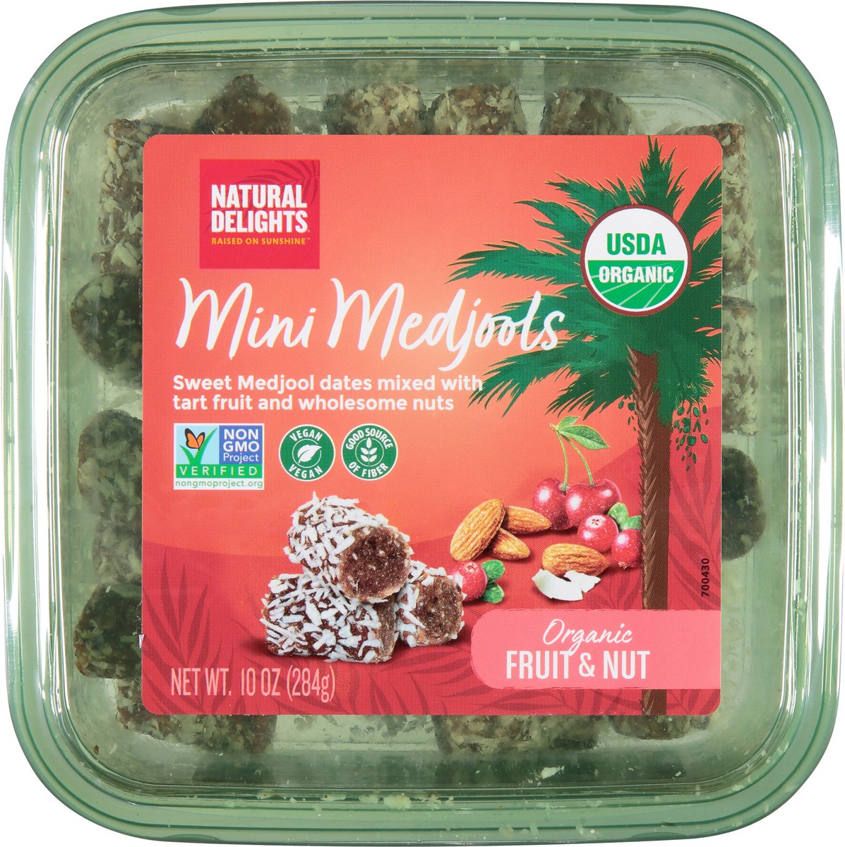 slide 8 of 13, Natural Delights Bard Valley Organic Mini Fruit & Nut, 10 oz