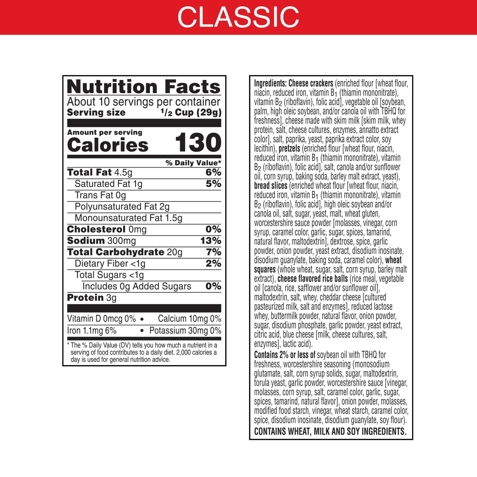 slide 3 of 7, Cheez-It Snack Mix, Lunch Snacks, Office and Kids Snacks, Classic, 10.5 oz