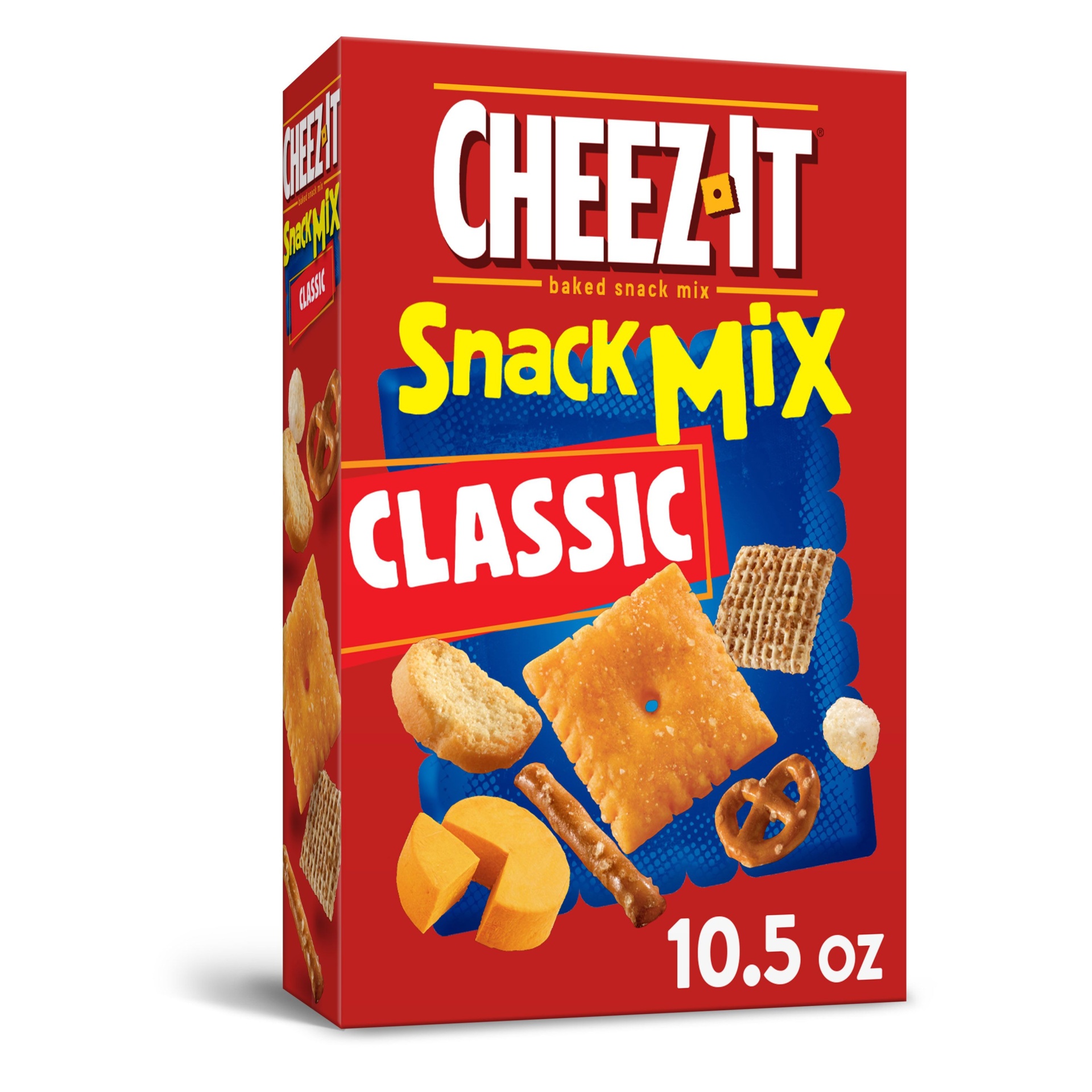 slide 1 of 7, Cheez-It Snack Mix, Lunch Snacks, Office and Kids Snacks, Classic, 10.5 oz