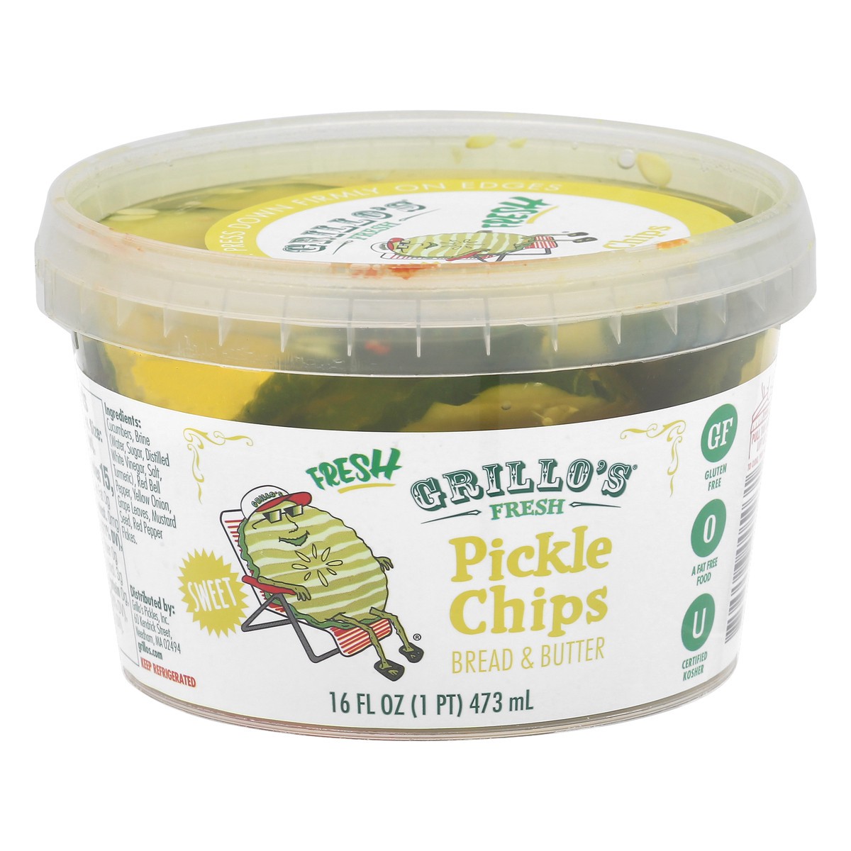 slide 3 of 12, Grillo's Pickles Pickle Chips, 16 oz