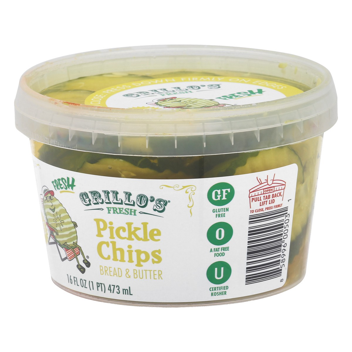 slide 7 of 12, Grillo's Pickles Pickle Chips, 16 oz