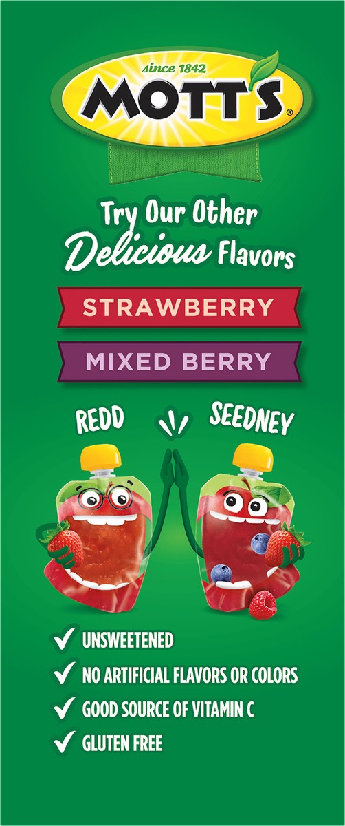 slide 5 of 7, Mott's Unsweetened Applesauce/Pouches, 4 ct; 3.2 oz