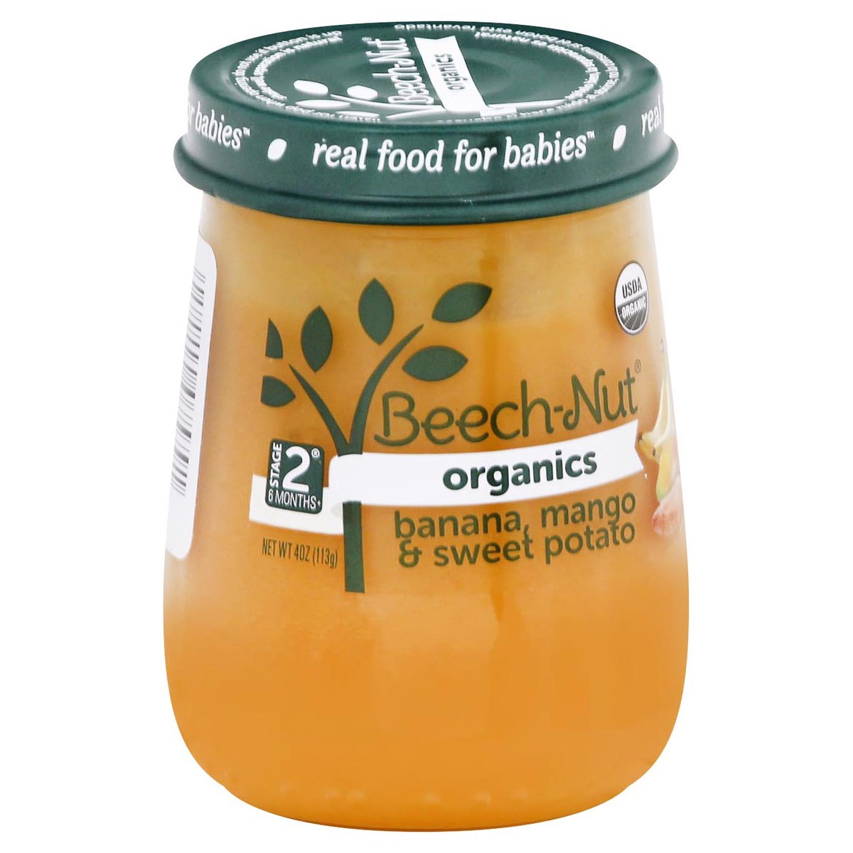 slide 2 of 10, Beech-Nut Organics Stage 2, Banana Mango & Sweet Potato Baby Food, 4 oz Jar, 4 oz