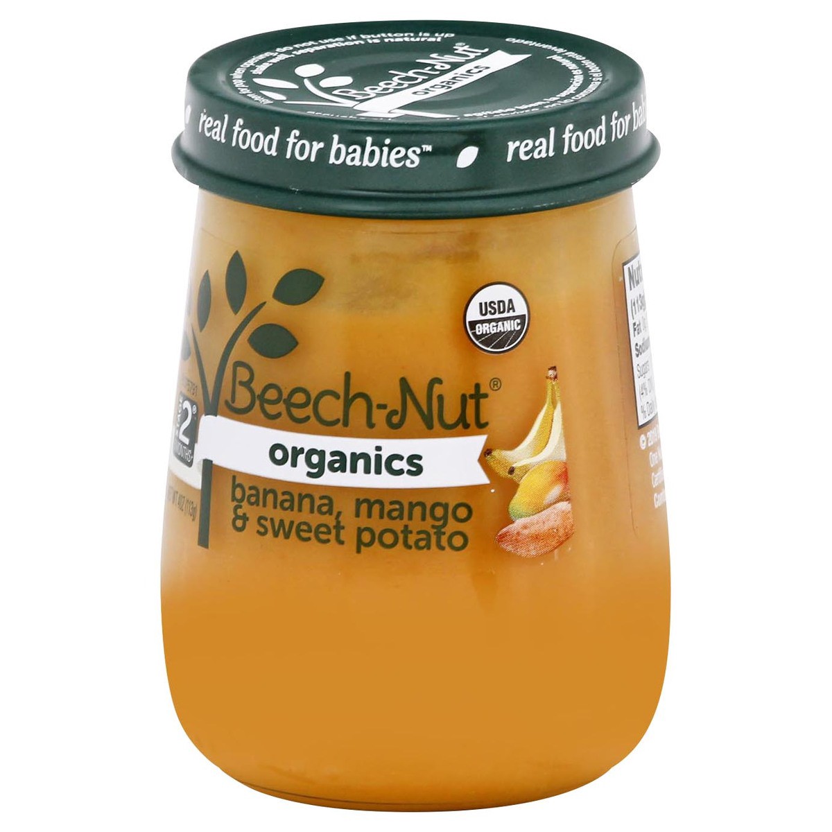 slide 3 of 10, Beech-Nut Organics Stage 2, Banana Mango & Sweet Potato Baby Food, 4 oz Jar, 4 oz