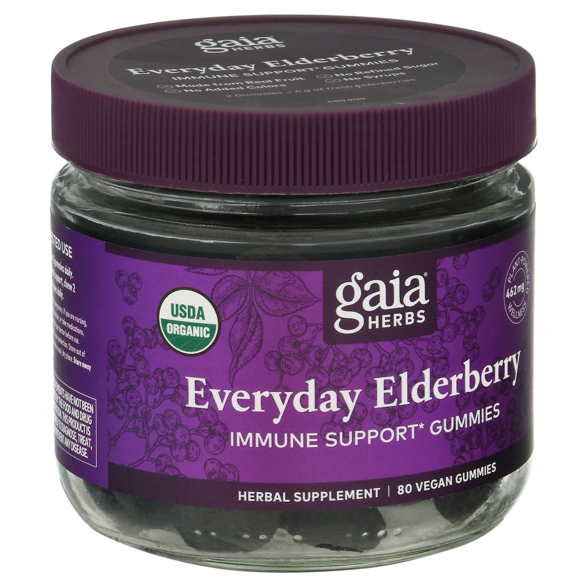 slide 2 of 9, Gaia Herbs Everyday Elderberry Immune Support Gummies, 1 ct