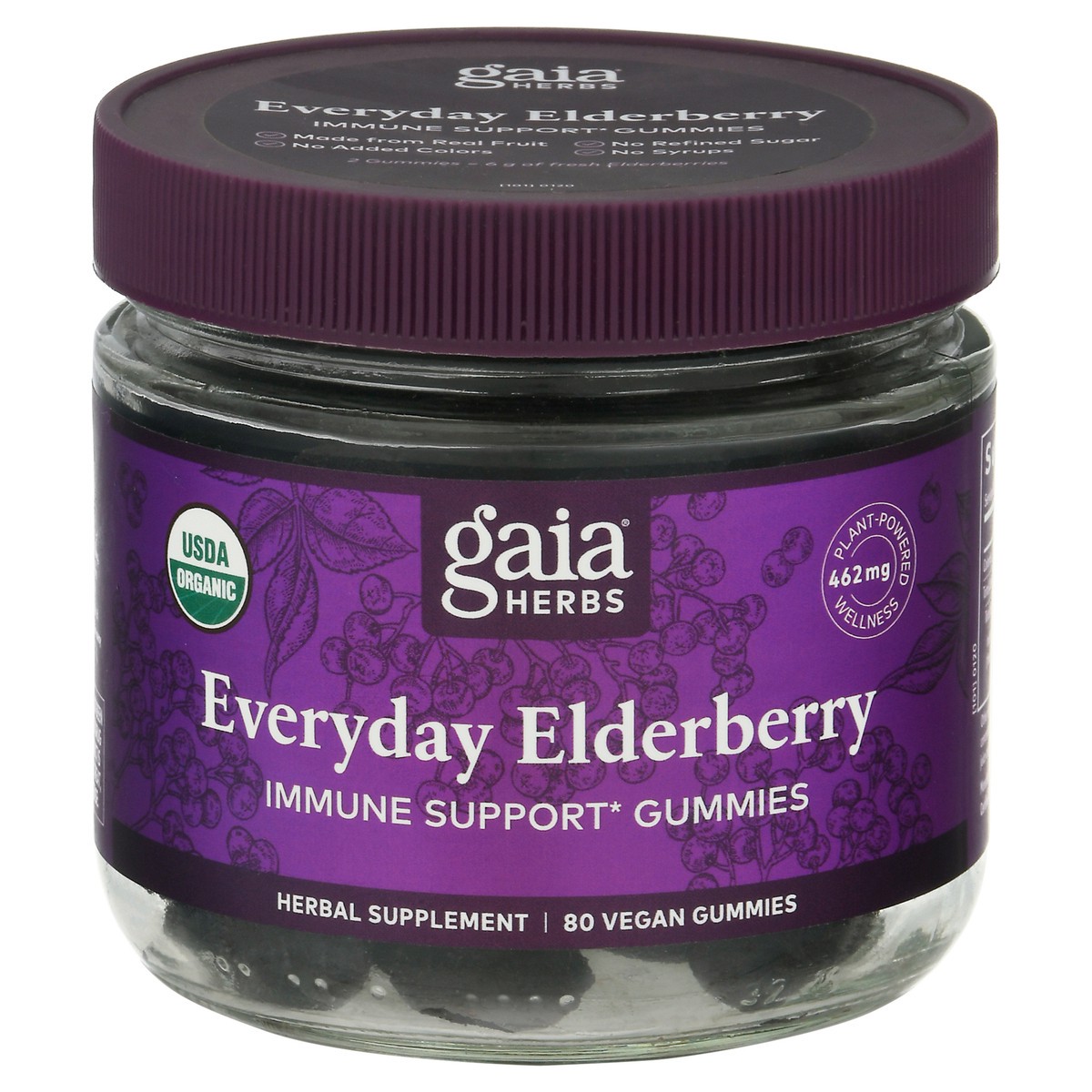 slide 1 of 9, Gaia Herbs Everyday Elderberry Immune Support Gummies, 1 ct