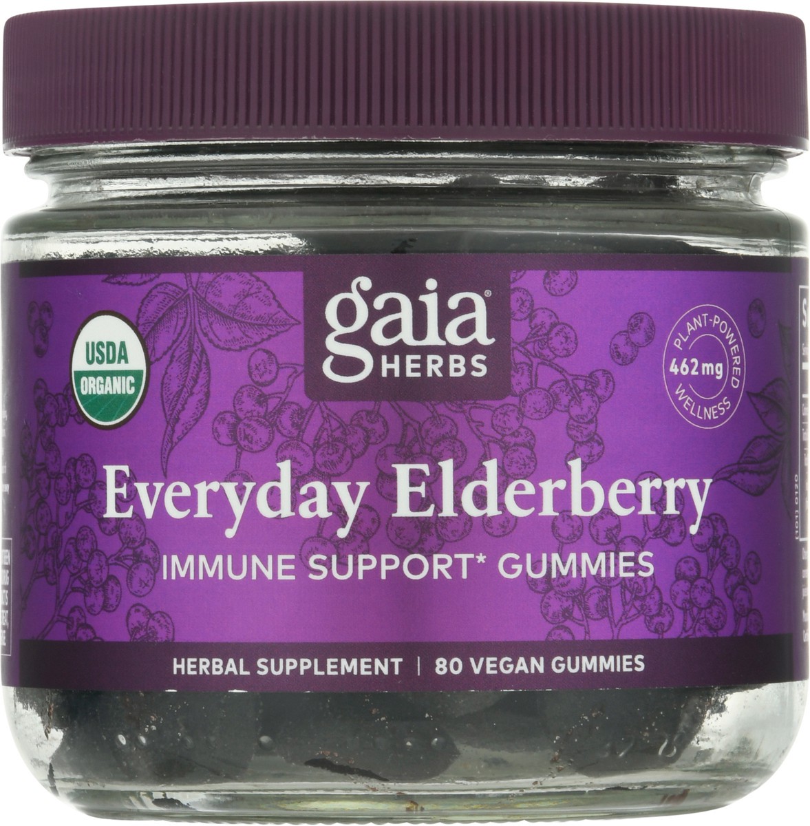 slide 6 of 9, Gaia Herbs Everyday Elderberry Immune Support Gummies, 1 ct