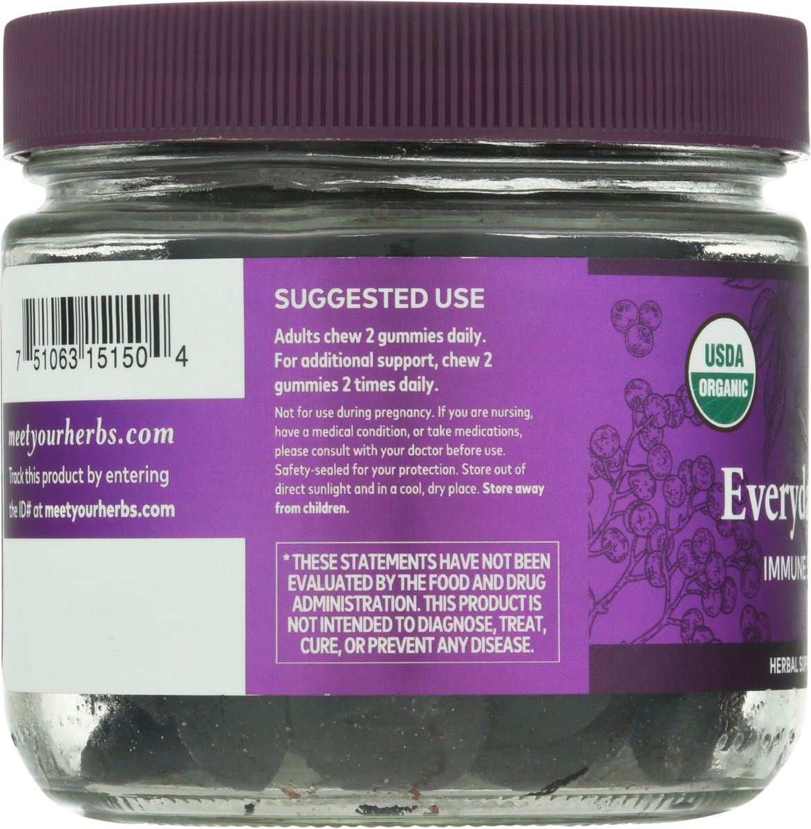slide 7 of 9, Gaia Herbs Everyday Elderberry Immune Support Gummies, 1 ct