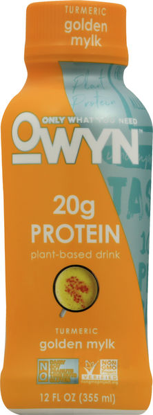 slide 1 of 1, OWYN Golden Mylk Protein Drink, 12 fl oz