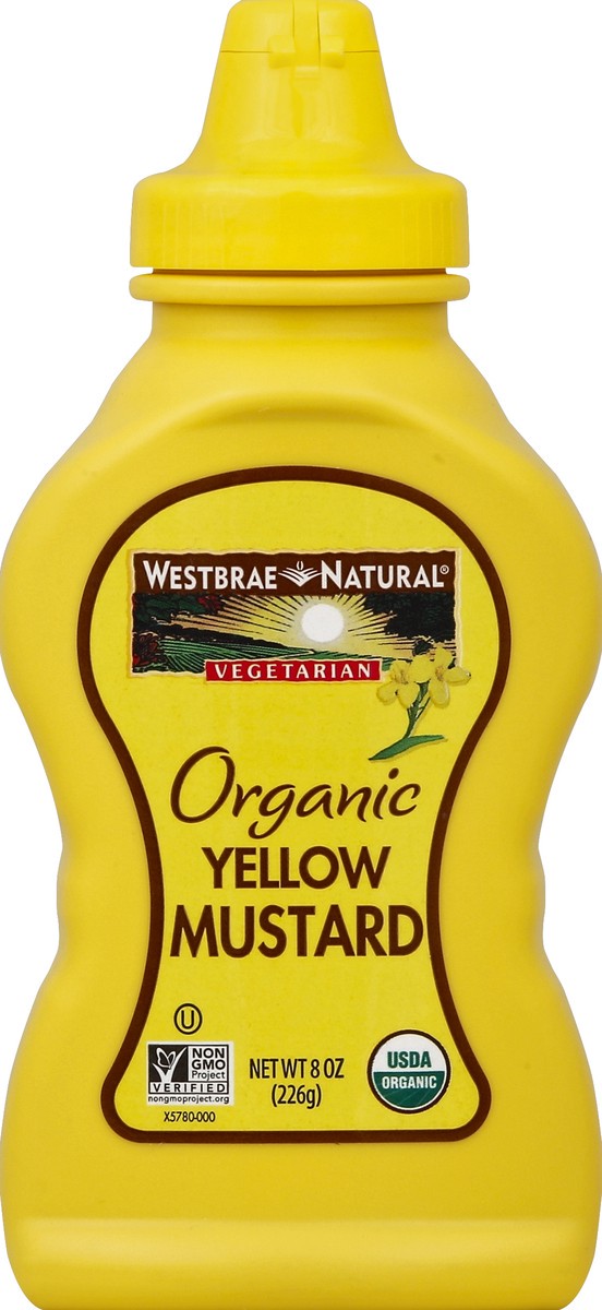 slide 5 of 6, Hain Pure Foods Westbrae Natural Organic Yellow Mustard, 8 oz