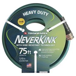 Apex Neverkink Heavy Duty Hose, 5/8" x 75'