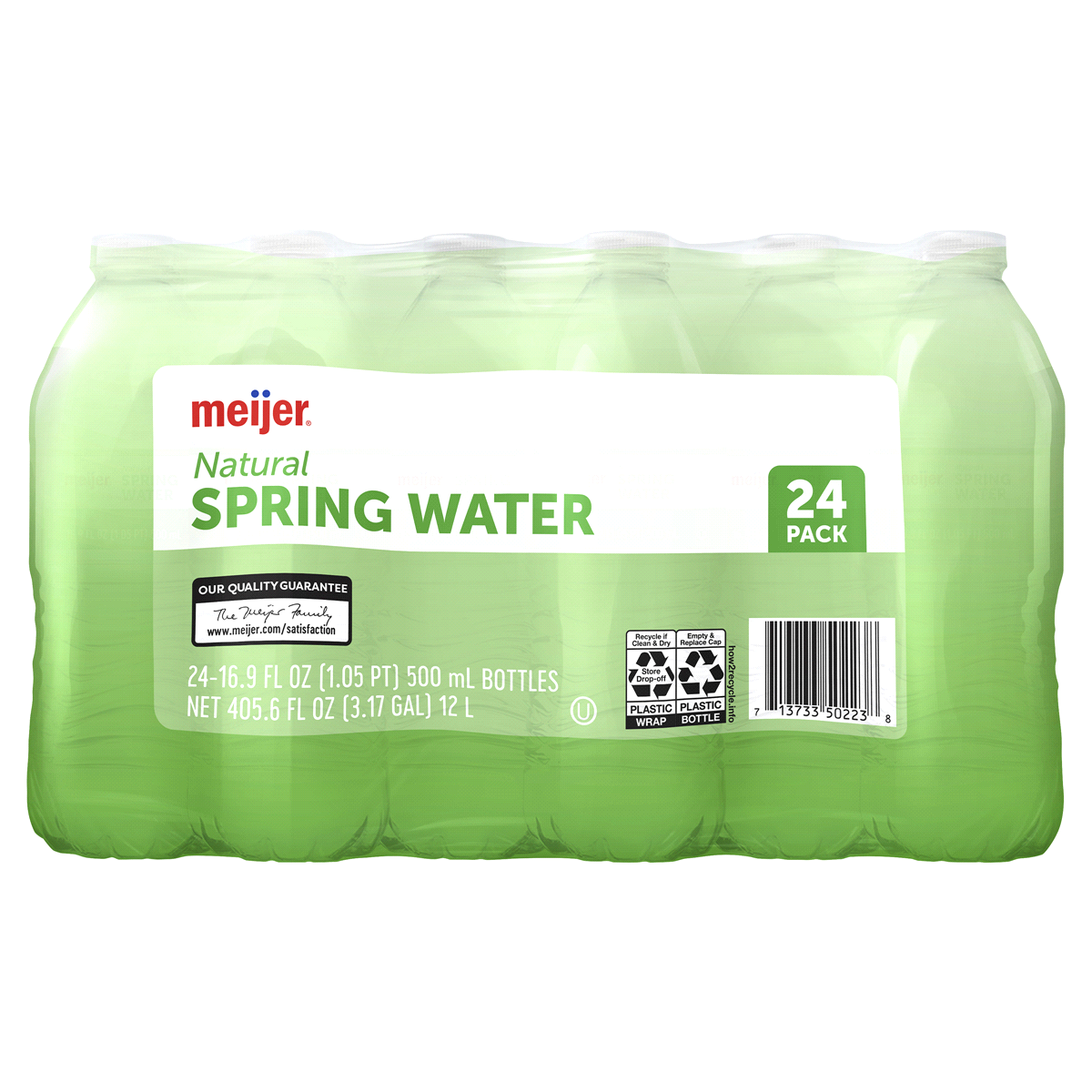 slide 1 of 5, Meijer Natural Spring Water Bottles, 24 ct; 16.9 oz