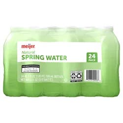 Meijer Natural Spring Water Bottles - 24 ct; 16.9 oz
