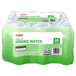 Meijer Natural Spring Water Bottles - 24 ct; 16.9 oz