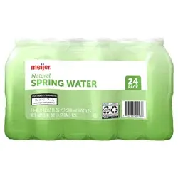 Meijer Natural Spring Water Bottles
