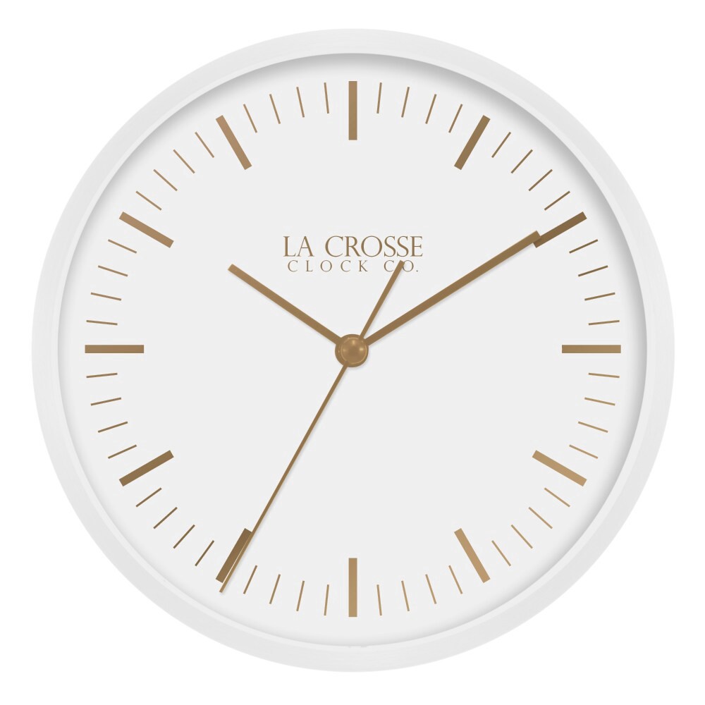 slide 1 of 1, La Crosse Clock Co. ETTA Wall/Table Clock with Silent Sweep Movement 6 Inch 1 ea, 1 ct