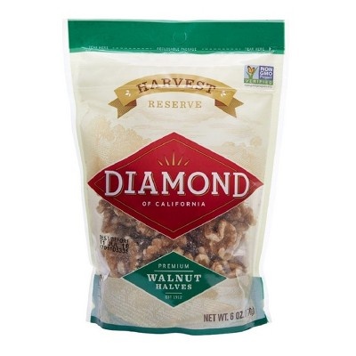 slide 1 of 1, Diamond Harvest Reserve Walnut Halves, 6 oz