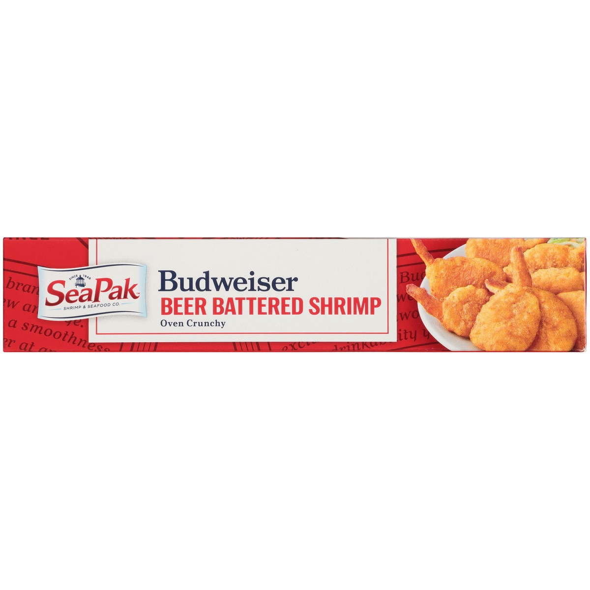 slide 11 of 14, SeaPak Shrimp & Seafood Co. Budweiser Oven Crunchy Beer Battered Shrimp 9 oz. Box, 9 oz