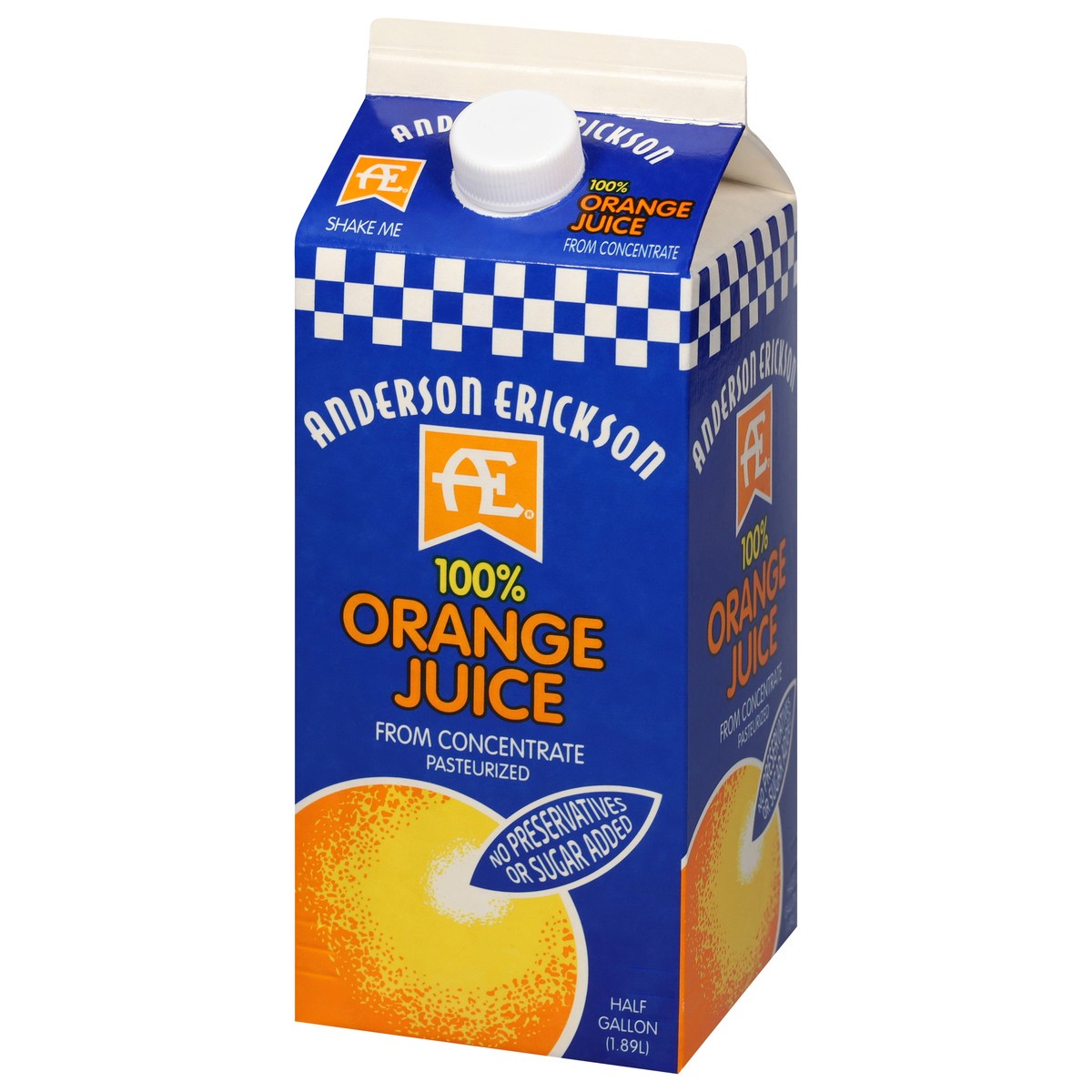 slide 3 of 9, Anderson Erickson Dairy 100% Orange Juice - 1/2 gal, 1/2 gal
