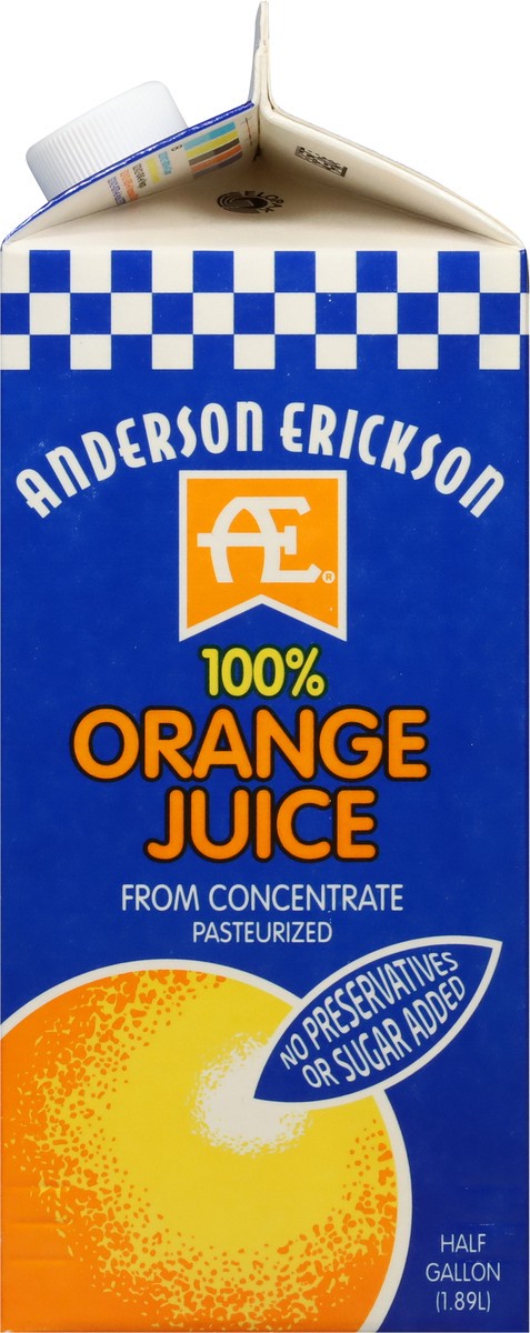 slide 8 of 9, Anderson Erickson Dairy 100% Orange Juice - 1/2 gal, 1/2 gal