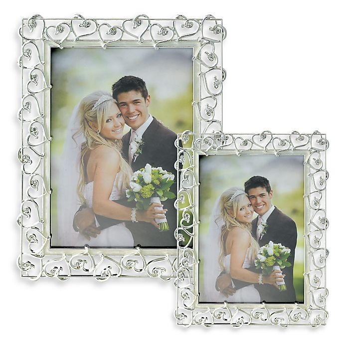 slide 1 of 1, Lawrence Frames Open Heart Wedding Frame, 5 in x 7 in