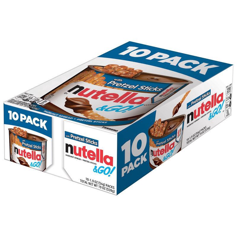 slide 5 of 8, Nutella and Go! Hazelnut Spread with Pretzel Sticks - 19oz/10ct, 10 ct; 19 oz