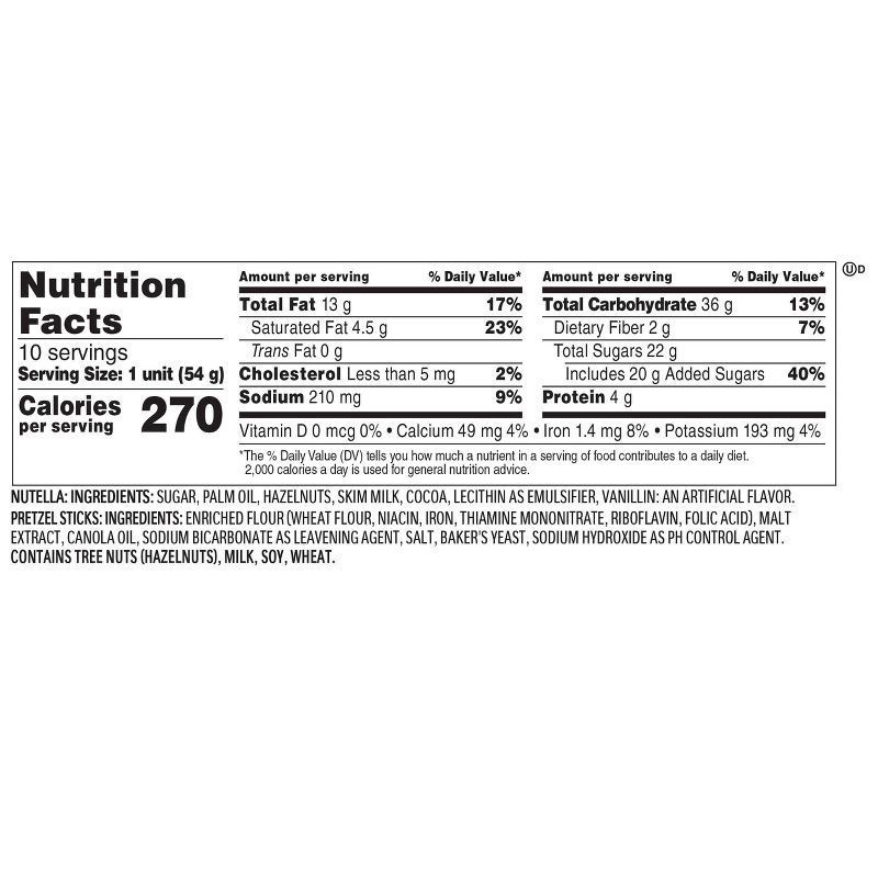 slide 2 of 8, Nutella and Go! Hazelnut Spread with Pretzel Sticks - 19oz/10ct, 10 ct; 19 oz