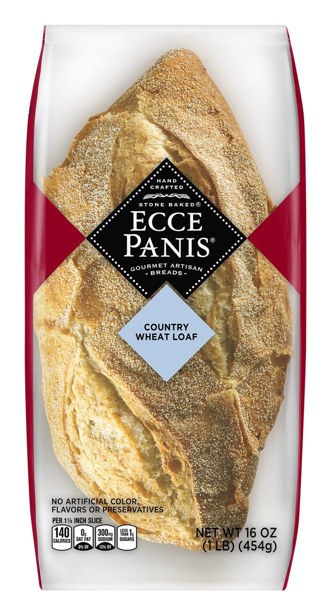 slide 1 of 4, Ecce Panis Country Wheat Loaf, 16 oz
