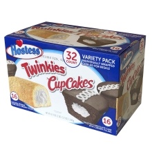 slide 1 of 1, Hostess Twinkie Cupcake Variety Pack, 32 ct