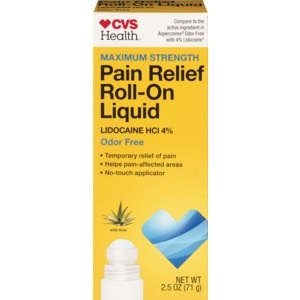 slide 1 of 1, CVS Health Maximum Strength Pain Relief Roll-On Liquid, 2.5 Oz, 2.5 oz