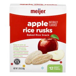 Meijer Baby Apple Rice Rusks