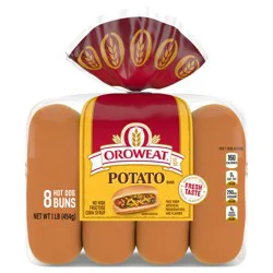 Oroweat Potato Hot Dog Buns, 8 count, 16 oz