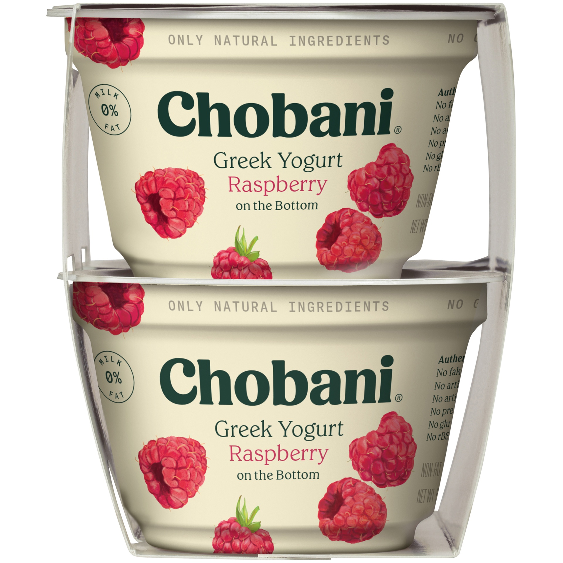 Chobani Raspberry Greek Yogurt 4 ct; 5.3 oz Shipt