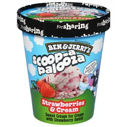 Ben & Jerry's® Scoop-A-Palooza Strawberries & Cream Ice Cream