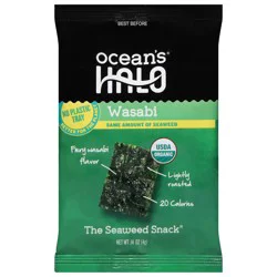 Ocean's Halo Wasabi Seaweed Snack 0.14 oz