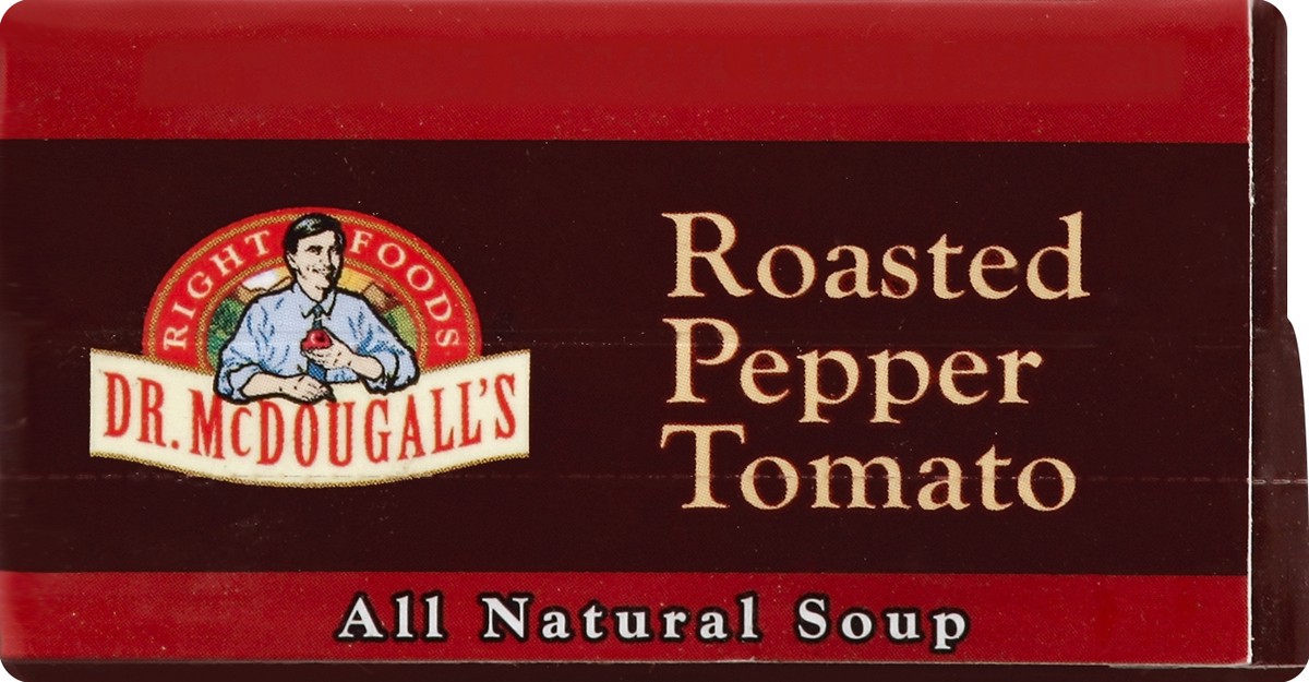 slide 2 of 4, Dr. McDougall's Roasted Pepper Tomato All Natural Soup, 18 oz