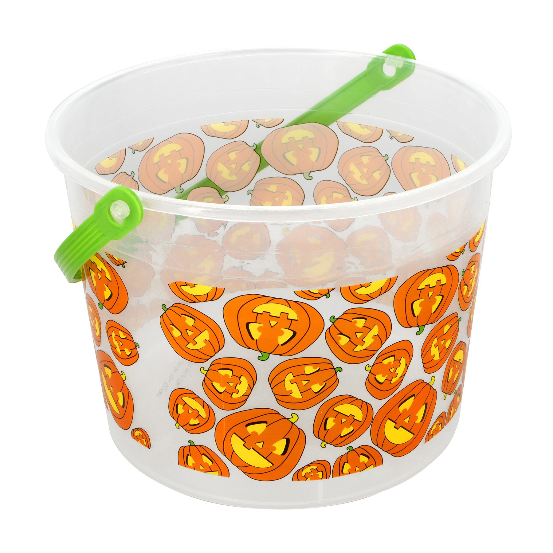slide 2 of 2, 6.25" Jack-O'-Lantern Plastic Bucket By Creatology, 6.25 in