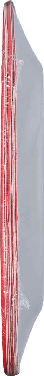 slide 5 of 12, Caspari Linen Red Dinner Plates 8 ea, 8 ct