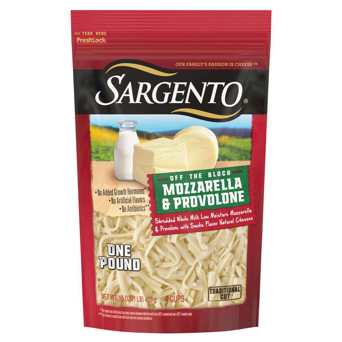 slide 1 of 7, Sargento Shredded Mozzarella & Provolone with Natural Smoke Flavor Natural Cheeses, 16 oz., 16 oz