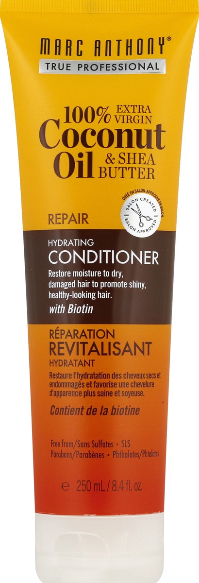 slide 5 of 6, Marc Anthony Hydrating Coconut Oil & Shea Butter Sulfate Free Conditioner, 8.4 fl oz