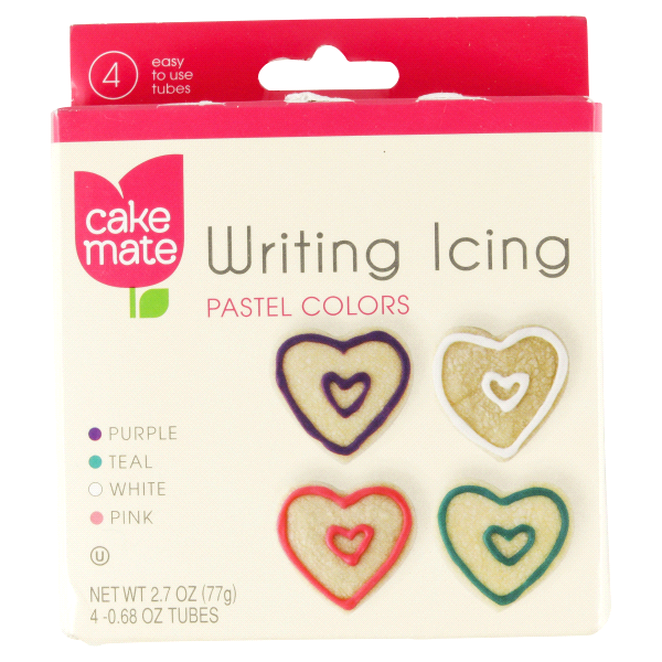 slide 1 of 1, Cake Mate Icing, Writing, Pastel Colors, 2.7 oz