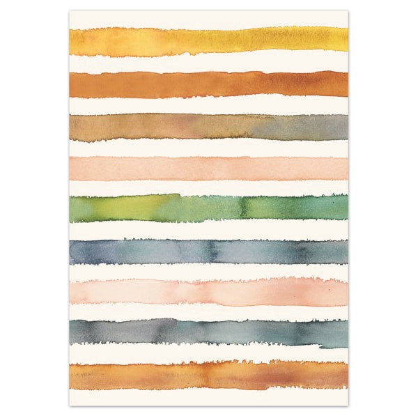 slide 2 of 2, Punch Studio Thank You Cards, 3-1/2"" X 5"", Stripes, Box Of 12 Cards, 12 ct