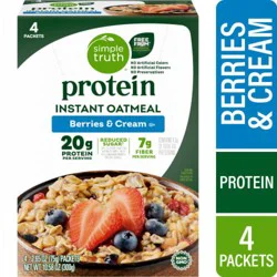Simple Truth® Protein Berries and Cream Instant Oatmeal
