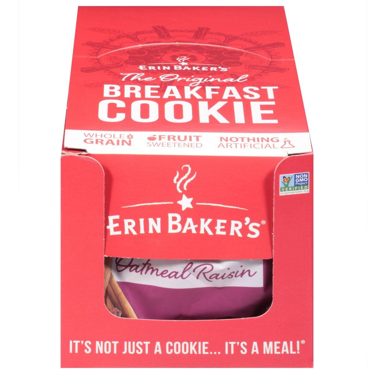 slide 1 of 9, Erin Baker's Oatmeal Raisin Breakfast Cookie 3 oz, 3 oz