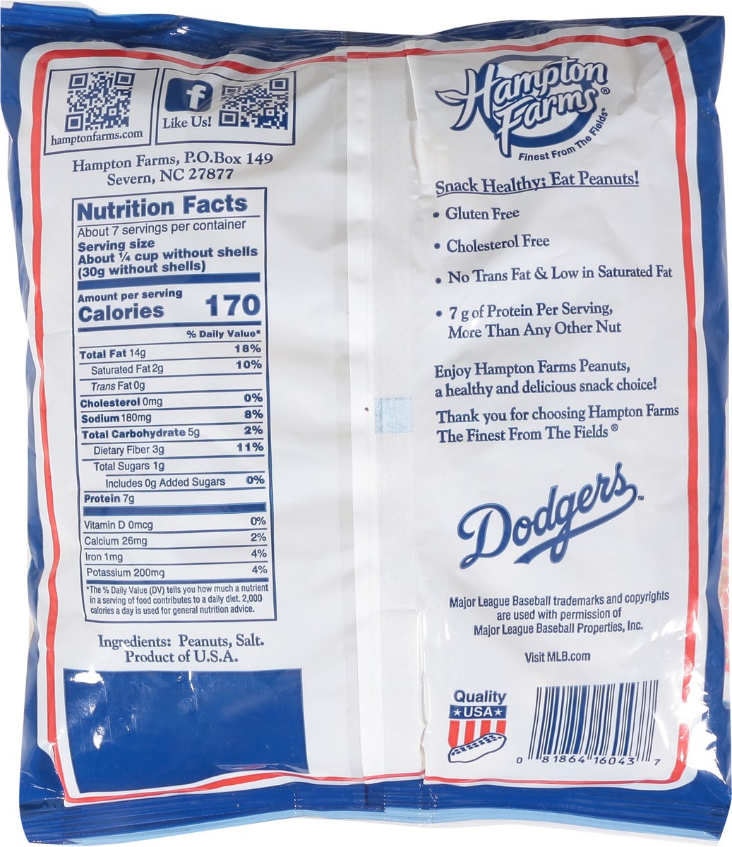 slide 5 of 9, Hampton Farms Dodgers Salted Roasted Peanuts 12 oz, 12 oz