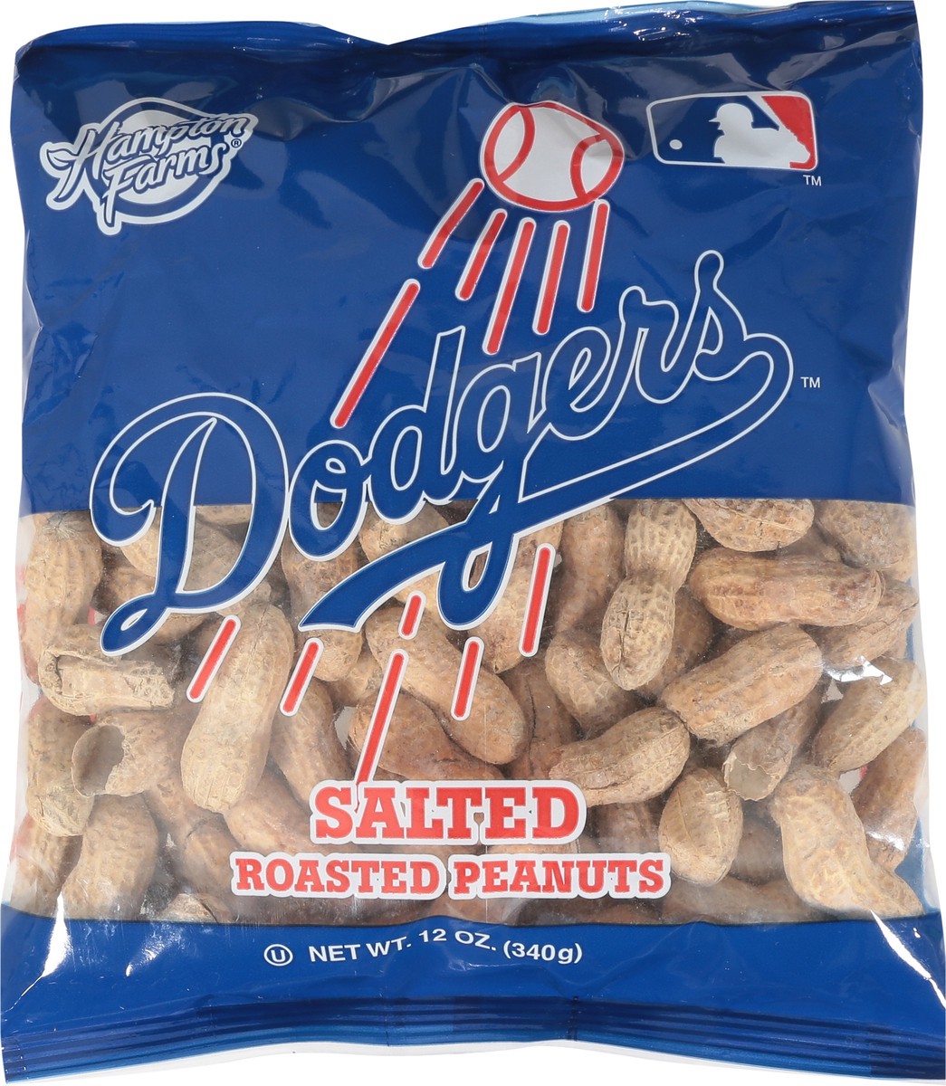 slide 6 of 9, Hampton Farms Dodgers Salted Roasted Peanuts 12 oz, 12 oz