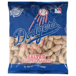 Hampton Farms Dodgers Salted Roasted Peanuts 12 oz