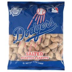 Hampton Farms Dodgers Salted Roasted Peanuts 12 oz
