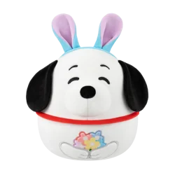 Squishmallows Snoopy Holding Flowers with Bunny Ears, 8 in